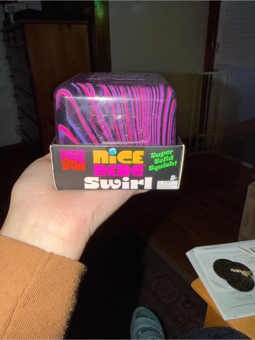 Nee Doh Nice Berg Swirl Solid Squish Toy